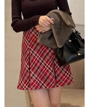 オリジナルロービングチェックミニスカパン