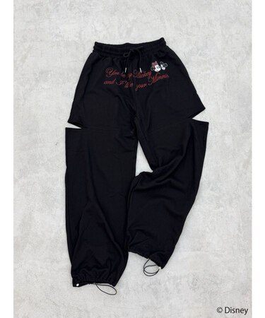 【Mickey&Minnie】カットアウトスウェットパンツ