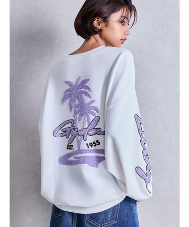 palm tree Gydies Lovingサガラスウェットトップス