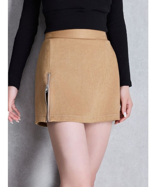 サイドチェンジロゴスカート サイドZIPスカートライクショートパンツ｜マークスタイラー