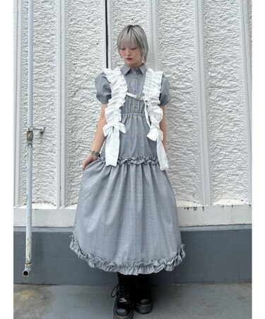 ヘムフリルシャツワンピース