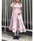 ギャザーリボンシャツワンピース