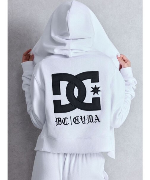 GYDA×DC OE LOGOショートスウェットZIP UPパーカー