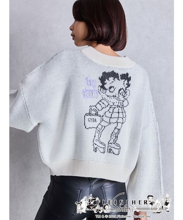 BETTY×GYDA short ニットトップス