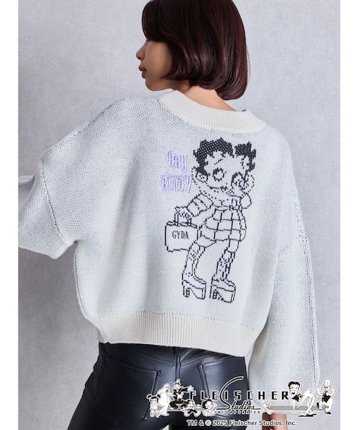 BETTY×GYDA short ニットトップス
