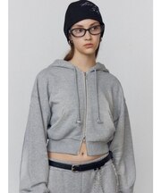 シェービングショートジップフーディ