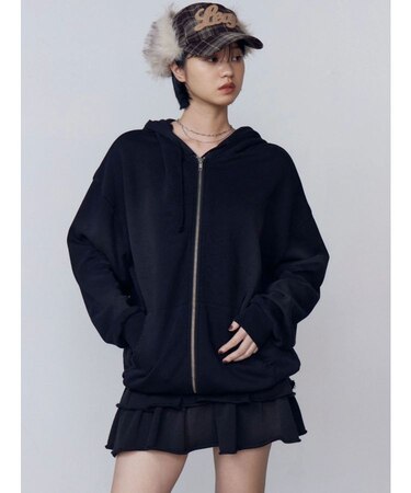 シェービングオーバージップフーディ