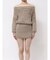 オフショルデザインシャギーニットワンピース
