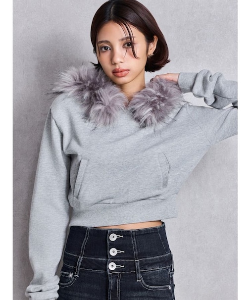 Gyda bijouファーパーカー