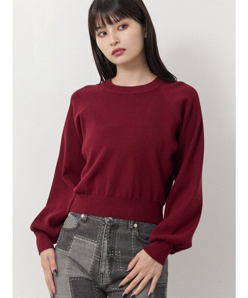 ボリュームスリーブニット