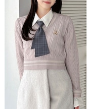 【POLO BCSコラボ/20周年記念復刻！】シャツドッキングケーブルニットトップス