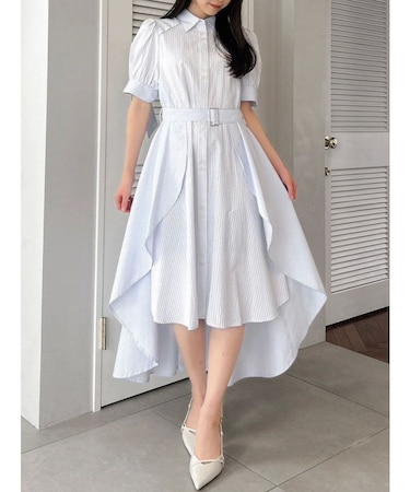 【POLO BCSコラボ/20周年記念復刻!】ヘムレイヤードシャツワンピース