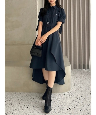 【POLO BCSコラボ/20周年記念復刻！】ヘムレイヤードシャツワンピース