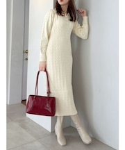 【POLO BCSコラボ/20周年記念復刻！】ケーブルポロニットワンピース