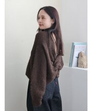 バックオープンデザインニット