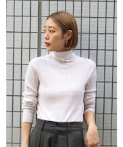 ウォッシャブルタートルニット