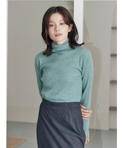 ウォッシャブルタートルニット