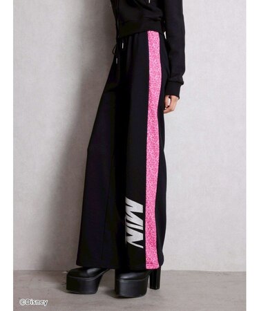 Disney/GYDA leopard ストレートパンツ