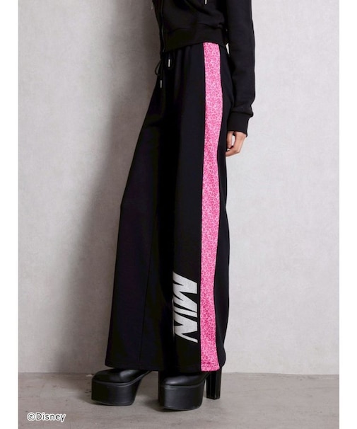 Disney/GYDA leopard ストレートパンツ