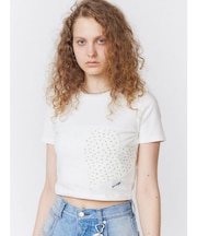 ハートカットパターンTシャツ