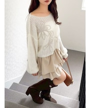 モヘアライクルーズニット