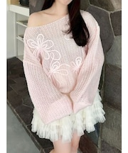 モヘアライクルーズニット