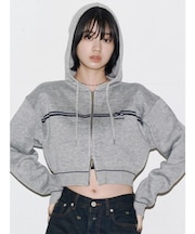 ラインニットフーディー