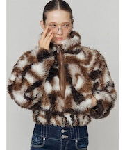 シングルミニボアブルゾン