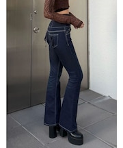 リボンポケットハイウエストパギンス