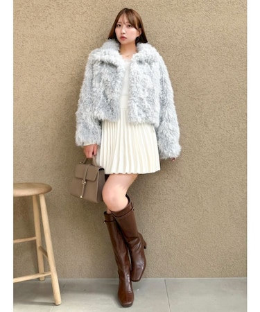 【WEB限定カラーあり】カールエコファーブルゾン