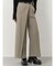 ベルトハイウエストワイドパンツ
