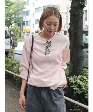 【WEB限定】スリーブボリュームワッフルロングスリーブTee