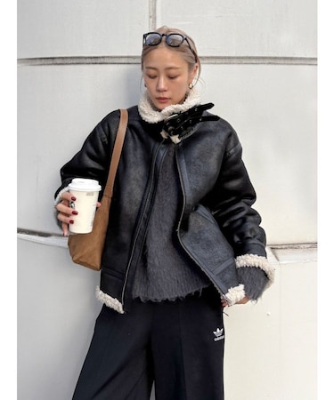 フェイクムートンボアブルゾン
