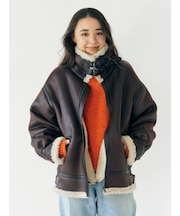 フェイクムートンボアブルゾン