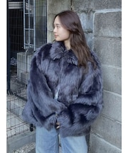 ボリュームデザインファーコート