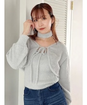 ミニシャギーニットボレロ