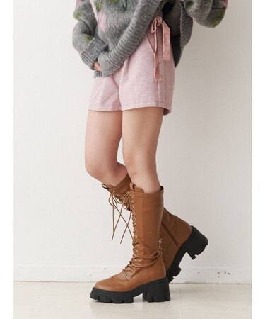 ベロアリボンショートパンツ【セットアップ対応】