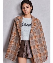 ラメmaterialチェスターコート