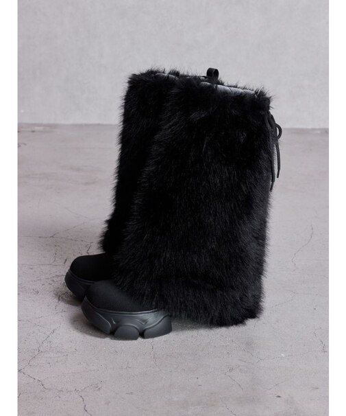 2WAY ECO FUR LEG WARMERニットブーツ