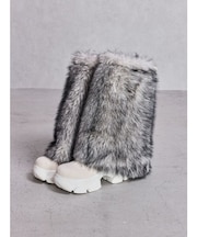 2WAY ECO FUR LEG WARMERニットブーツ