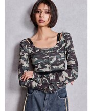 シアーショートトップス