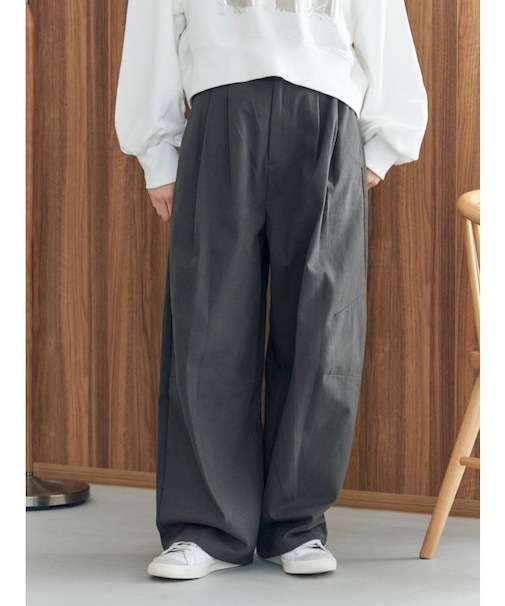 起毛コクーンチノパンツ