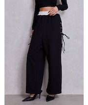 サイドレースアップカーブスウェットパンツ