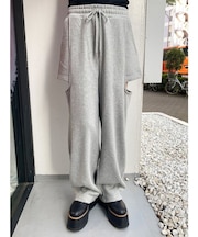 サイドカットストレートスウェットパンツ