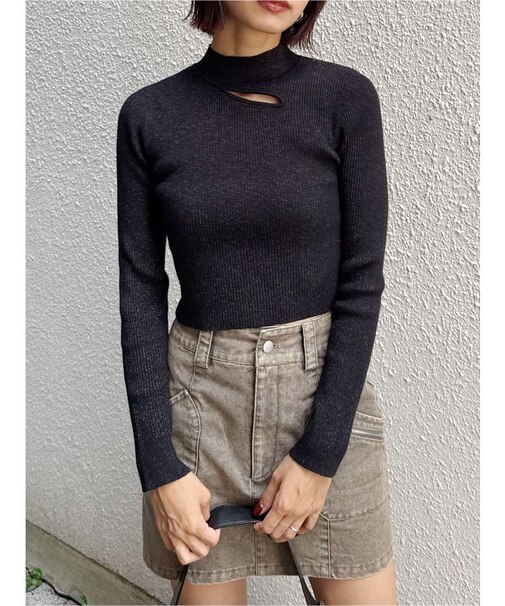 クロスリブニット