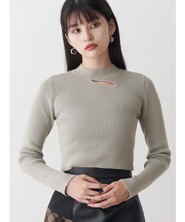 クロスリブニット