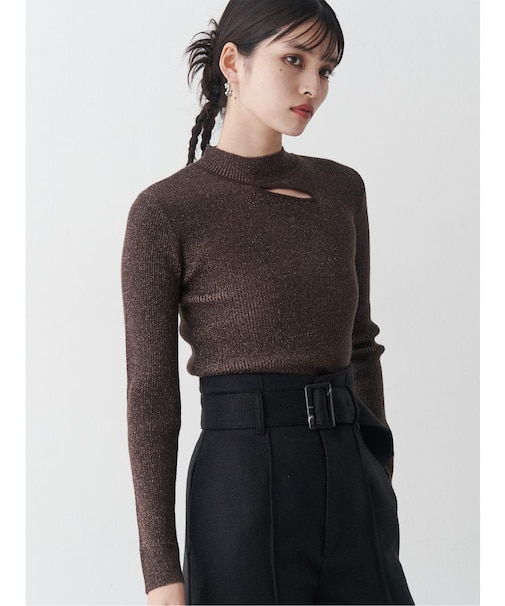 クロスリブニット