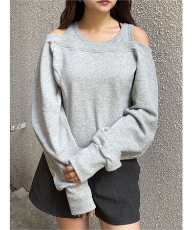 タンクレイヤードスウェットトップス