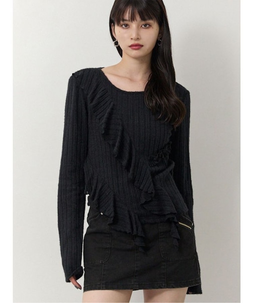 カスケードフリルトップス