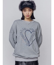 ハートロゴオーバースウェットプルオーバー